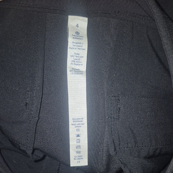 Lululemon City Trek Trouser (Ponte) Black Size 4 - Picture 8 of 10